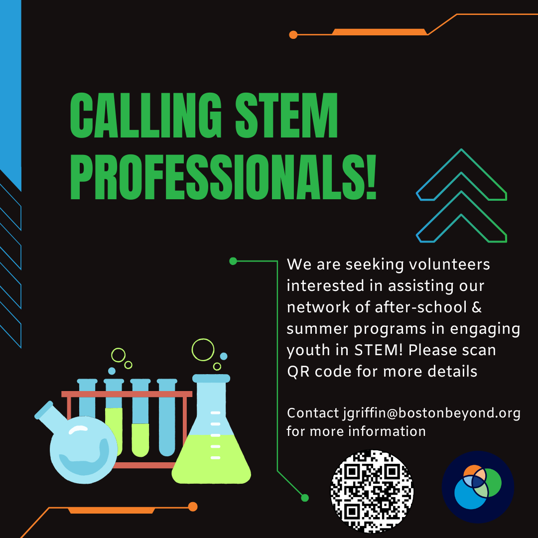Boston After School & Beyond Seeking STEM Professionals